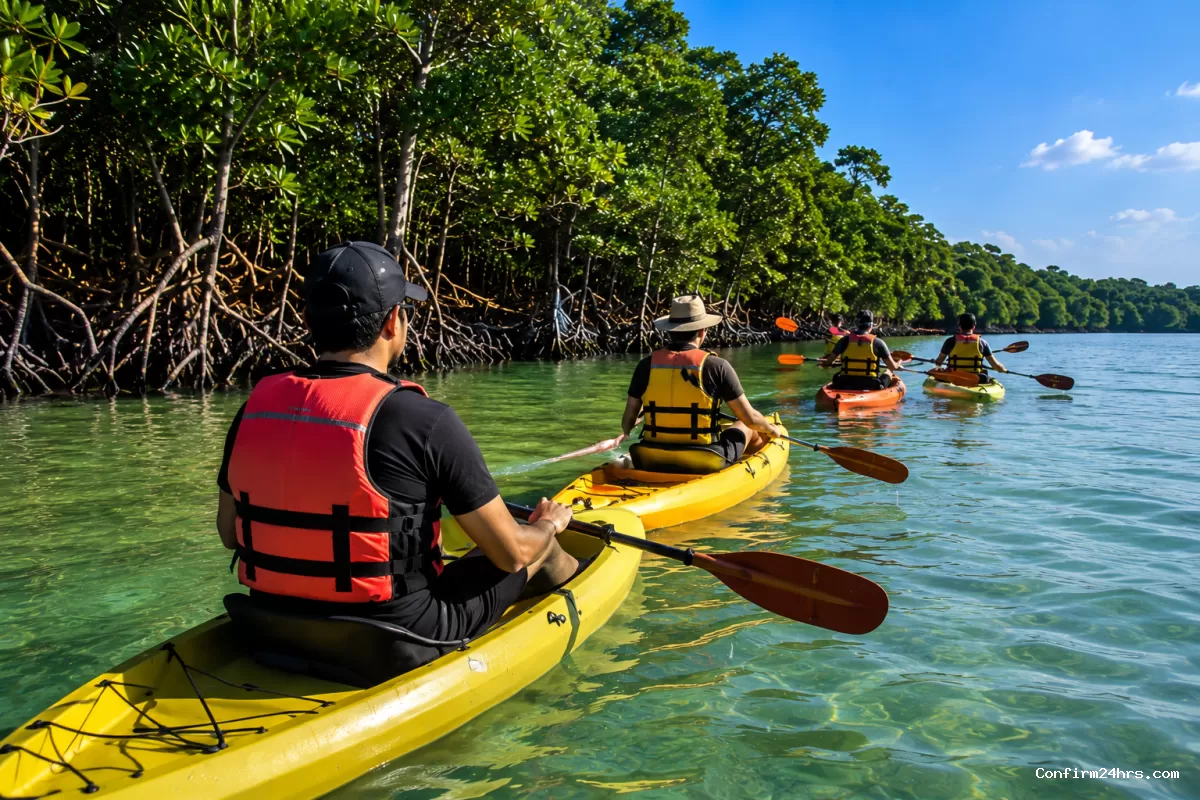 Safe kayaking in Andaman with trained guide