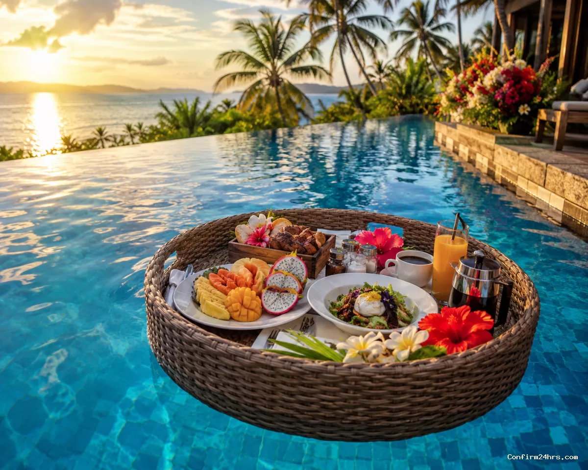 Floating breakfast in Andaman