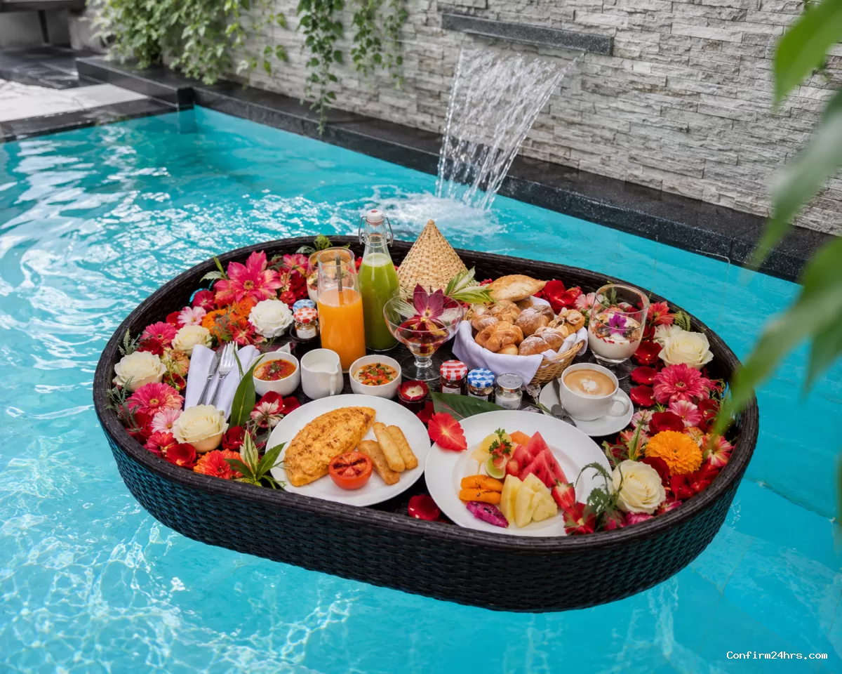 Honeymoon floating breakfast Andaman
