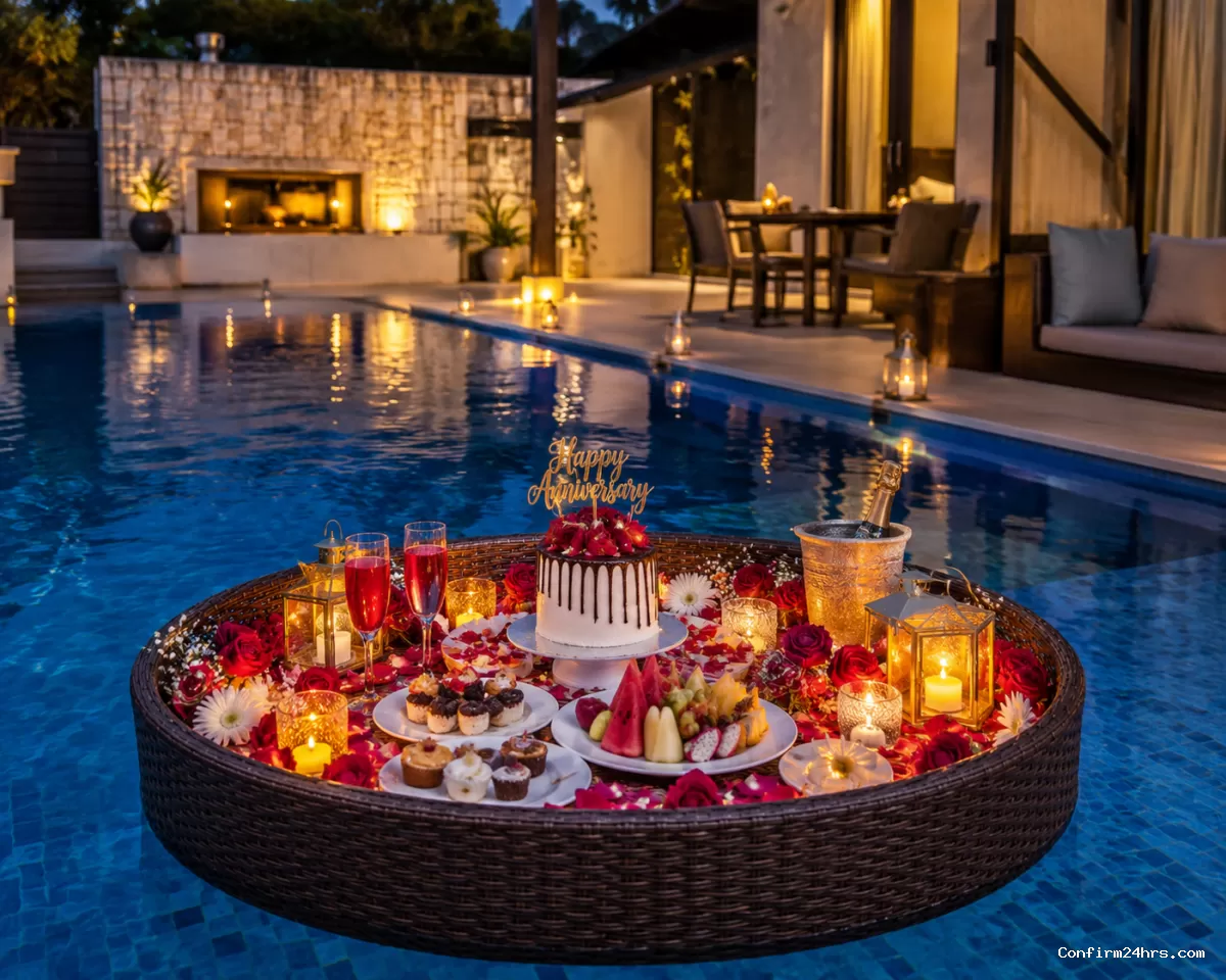 Birthday floating breakfast Andaman