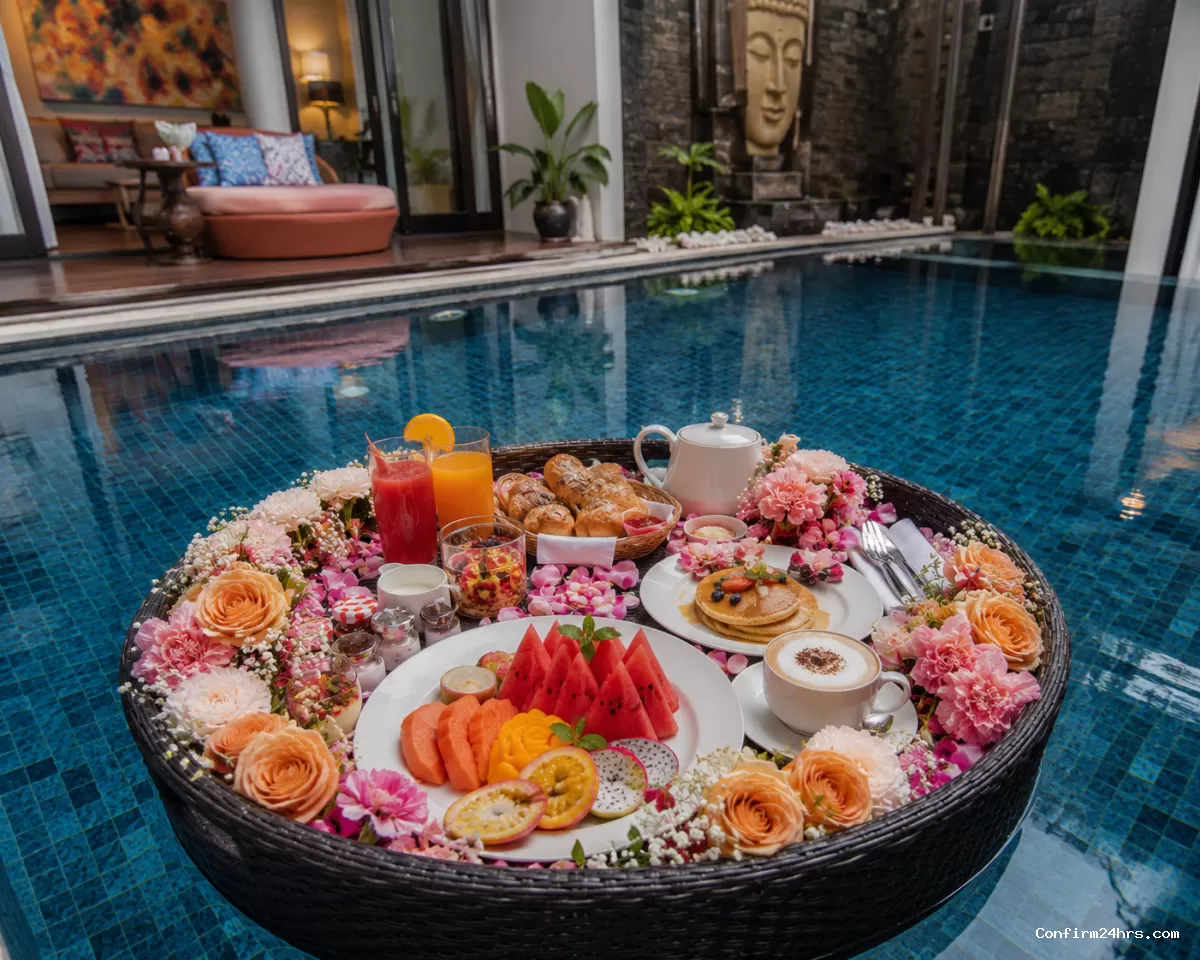 Anniversary floating breakfast Andaman